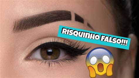 COMO FAZER RISQUINHO FALSO NA SOBRANCELHA YouTube