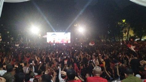 Nobar Timnas U Indonesia Vs Uzbekistan Di Balai Kota Depok Puluhan