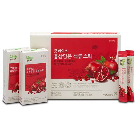 Pomegranate Korean Red Ginseng Health Drink Stick Good Base Korea Ginseng Corp