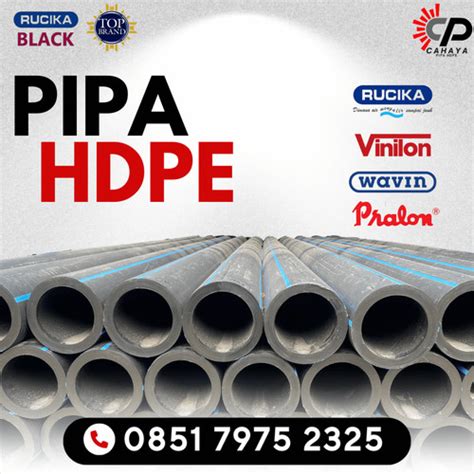 Jual Pipa Hdpe 18 Inch Pn 16 450 Mm Pipa Hdpe Brand Rucika 18 Inch