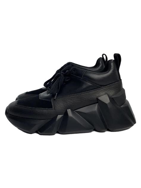 Yahoo オークション UNITED NUDE ローカットスニーカー 40 BLK レザー