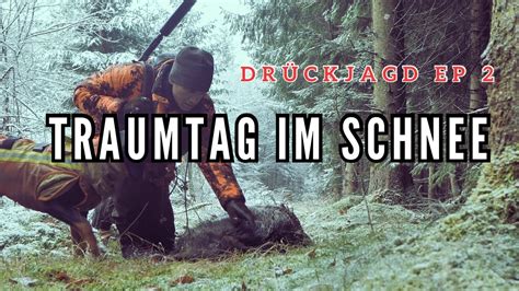 Traum Drückjagd im Schnee Sauen und Gänsehaut T Hunting YouTube