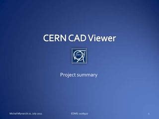 Cern Cad Viewer Project Sumary Ppt