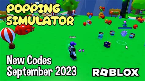 Roblox Popping Simulator New Codes September 2023 YouTube