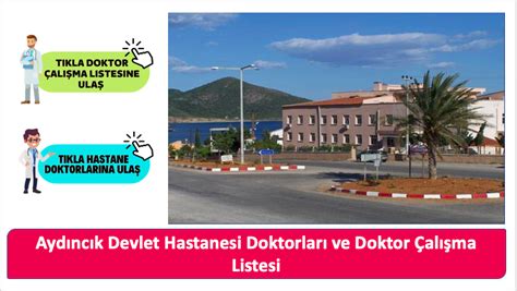 Aydıncık Devlet Hastanesi Doktorları ve Doktor Çalışma Listesi