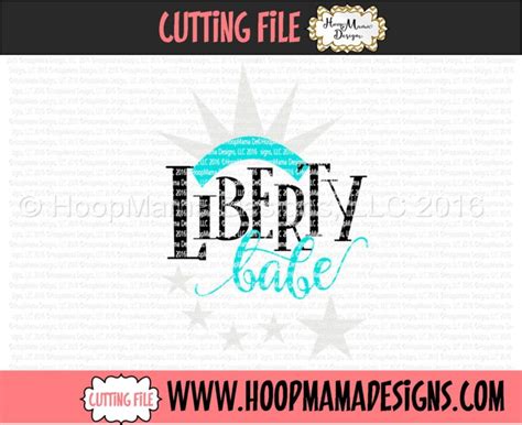 Liberty Babe Embroidery And Cutting Options HoopMama