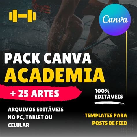 Artes Editáveis Pack Canva Academia no Elo7 MAPA DIGITAL 1A6C45C