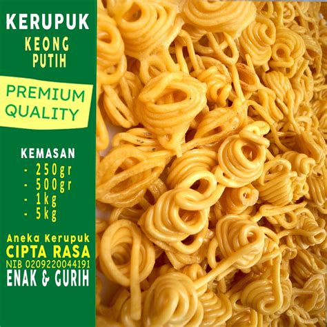 Jual 1 KG KERUPUK KEONG KUNING KERUPUK TUMPENG SUPER KERUPUK IKAN