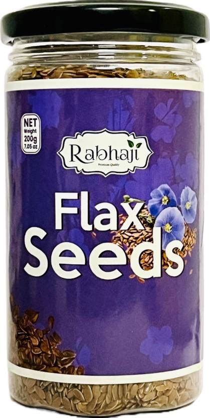 Rabhaji Flax Seeds 200 G Jar Pack Flax Seeds For Hair Growth