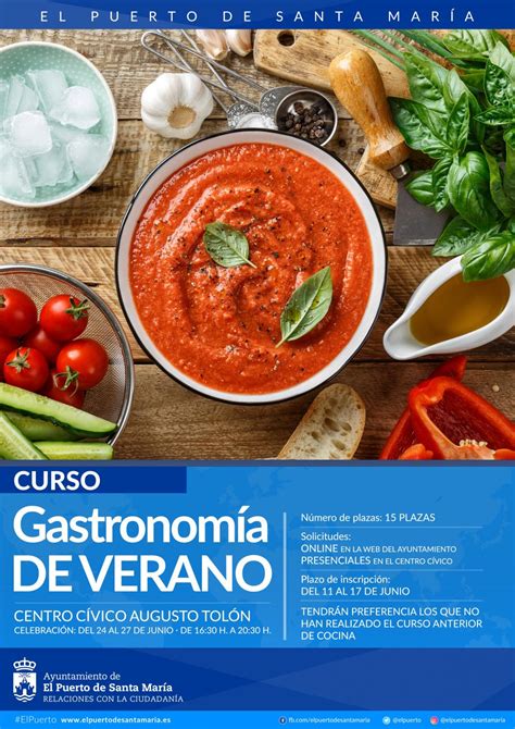 Abierto el plazo para inscribirse al Curso de gastronomía de verano