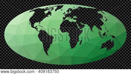 Polygonal Map World Vector Photo Free Trial Bigstock