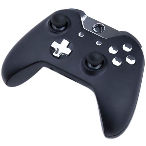 Custom Controllers Xbox One Controller - Matte Black & Chrome Silver ...