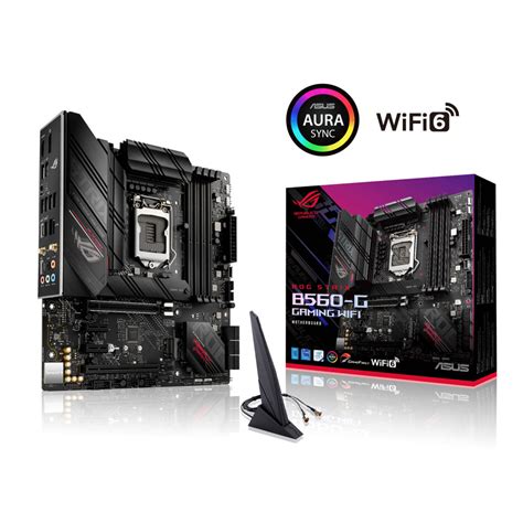 Placa Mãe ASUS ROG STRIX B560 G Gaming WiFi mATX Intel LGA 1200