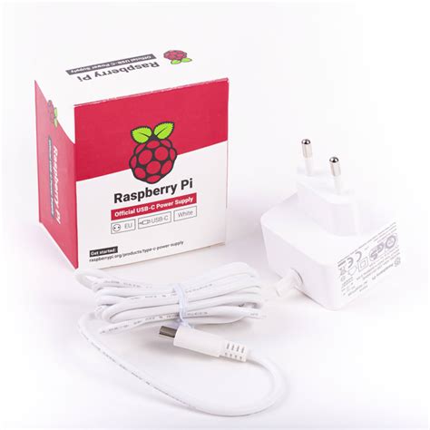 Rpi4 Psu Eu White Bulk Raspberry Pi Raspberry Pi Power Supply Usb Type C With Eu Plug Type 1