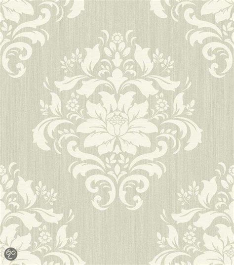 Dutch Wallcoverings Papierbehang Medaillon Beige crème bol