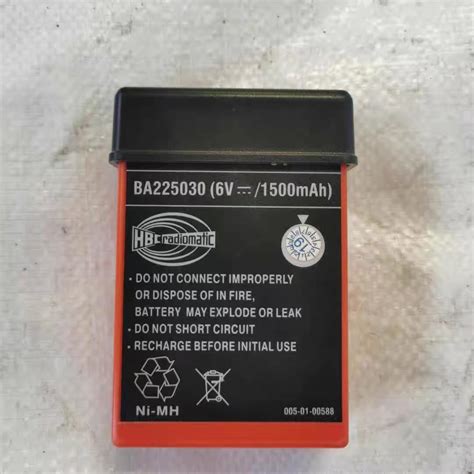 Paquete de 8 batería BA225030 de 6 V 1500 mAh para hbc radiomática