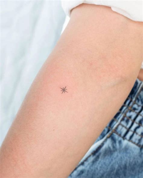 Minimalist Star Tattoo On The Inner Forearm Star Tattoos Star Tattoo