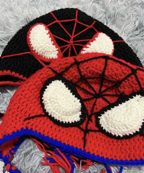 Crochet Super Hero Hat Handmade Crochet Spider Man Beanie H Inspire