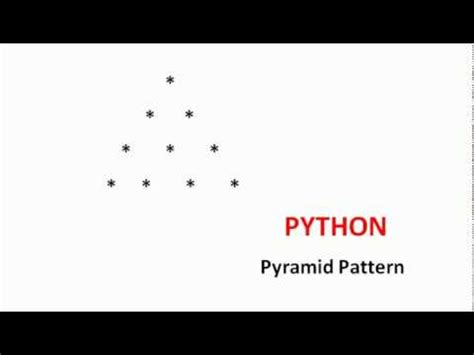 Python Pyramid Pattern PYTHON Easy For Beginners Experts YouTube