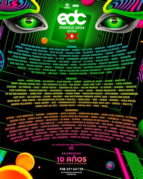 EDC México 2024 fechas mapa horarios actividades y más Glamour