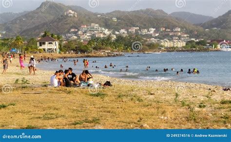 Rodney Bay Beach editorial photo. Image of summer, coastline - 249374516