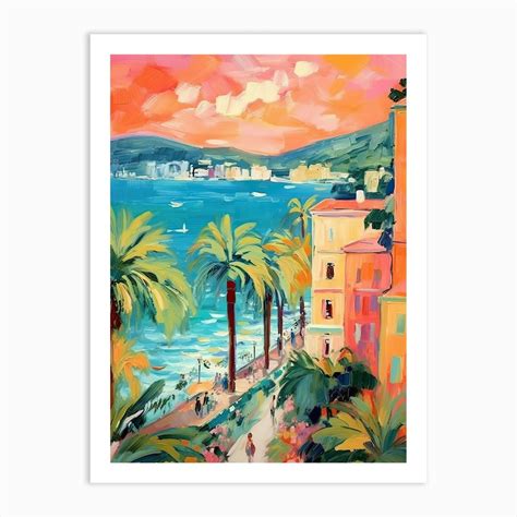 French Riviera Vintage 2 Art Print by Sunny Artscapes - Fy