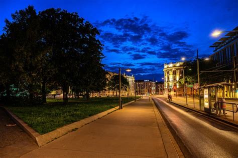 4K, Austria, Vienna, Fountains, Night, Street, Street lights, HD ...