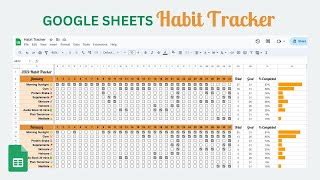 Habit Tracker Google Sheets Doovi