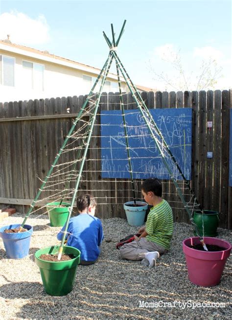 How To Build A Green Bean Tepee Happiness Is Homemade