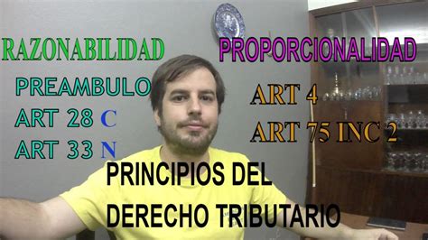 PRINCIPIOS TRIBUTARIOS RAZONABILIDAD Y PROPORCIONALIDAD YouTube