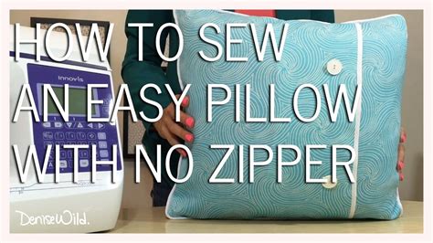 How To Sew A Pillow Without A Zipper Youtube Diy Throw Pillows