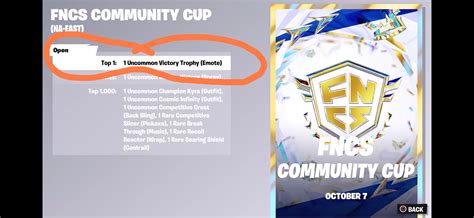 Will The Winner Of The Fncs Community Cup Get V Bucks Compensation If