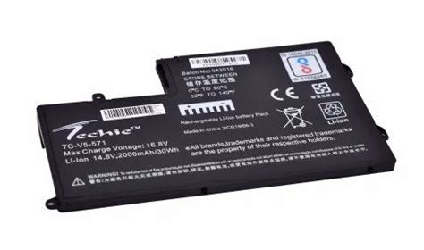 Dell Laptop Trhff 5547 Battery Techie Brand Battery Type Lithium