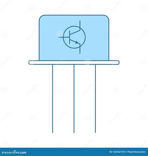 Transistor Icon Stock Vector Illustration Of Micro 154252139