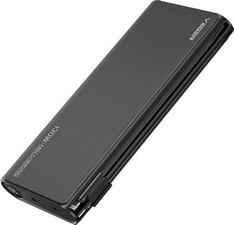 VEGER Power Bank 25000mAh 130W Bateria Externa Carga Rapida PD QC 3 0