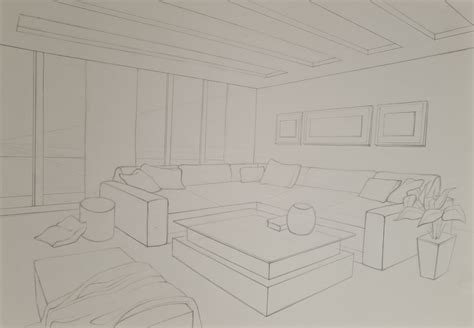 How To Draw A Sofa In Two Point Perspective Baci Living Room