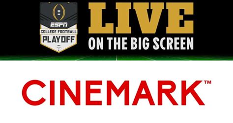 Cinemark And Espn Once Again Team Up To Bring College Footballs