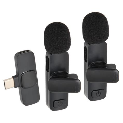 HURRISE Micro Cravate Sans Fil Microphone Lavalier Sans Fil One Tows