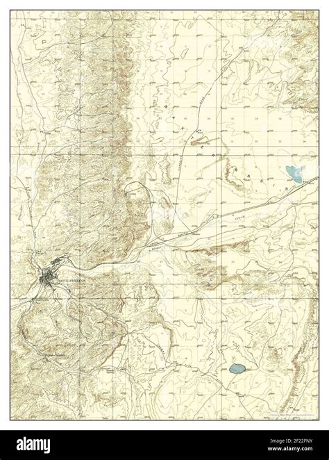 Rock springs wyoming map Cut Out Stock Images & Pictures - Alamy