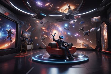 Premium AI Image | Designing the Ultimate VR Gaming Space