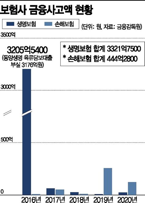 보험사 금융사고 4년간 600억내부통제 부실 아시아경제