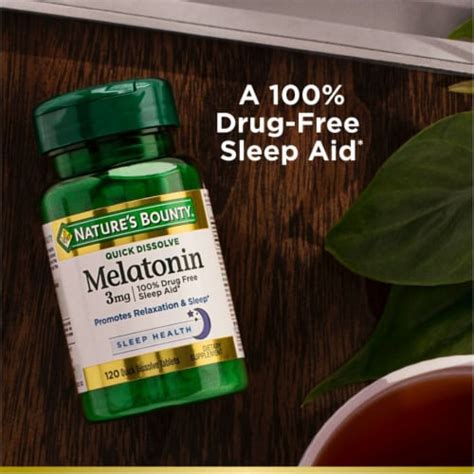 Nature S Bounty Melatonin Quick Dissolve Tablets Mg Count