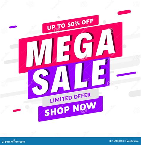 Diseño De Plantilla De Banner De Mega Sale Oferta Especial De Venta