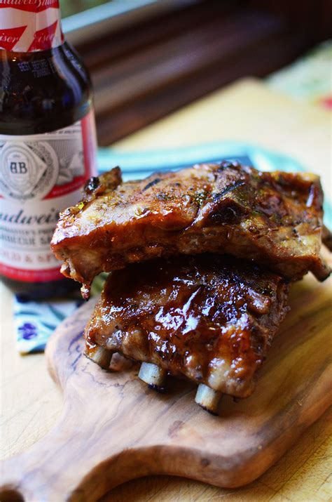 5 BBQ Basted Baby Back Ribs with sauce - Simple, Sweet & Savory