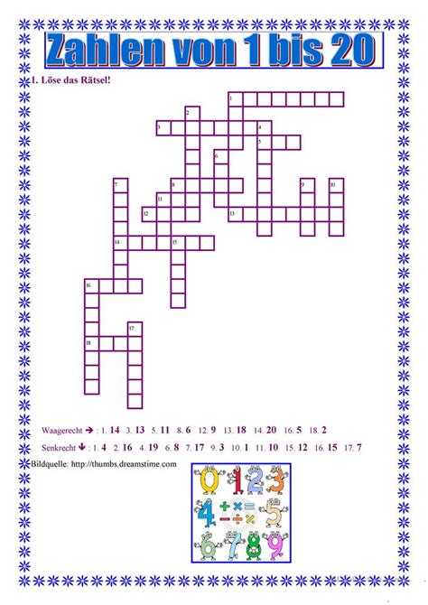 Zahlen Von Bis Deutsch Daf Arbeitsblatter Mathe Arbeitsblatt