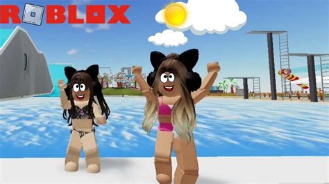 Roblox Diversão No Parque Aquático Aqualiana Water Park YouTube