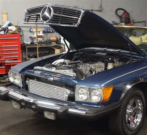 1980 Mercedes 450sl With A Turbo 1jz Gte Inline Six Engine Swap Depot