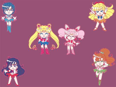 Art Moon Mars Mercury Chibi Hd P Sailor Moon Scouts Chibi