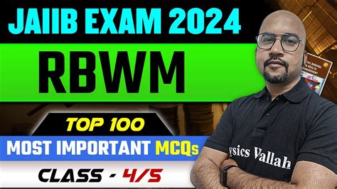 Jaiib Rbwm Top Important Mcqs Class Jaiib Exam