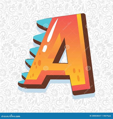 Alphabet Letter A Latter Art Alphabet Vector Font Vector Stock